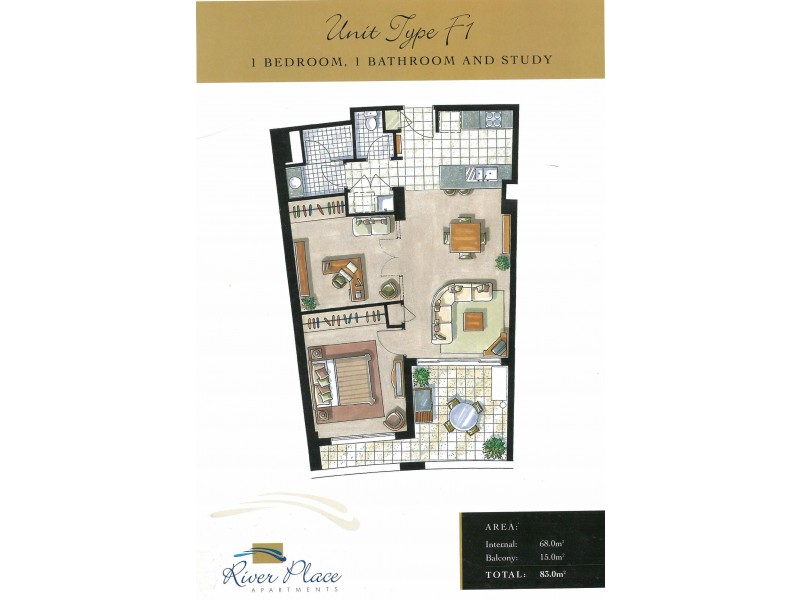 208/82 Boundary Street, Brisbane QLD 4000 Floorplan