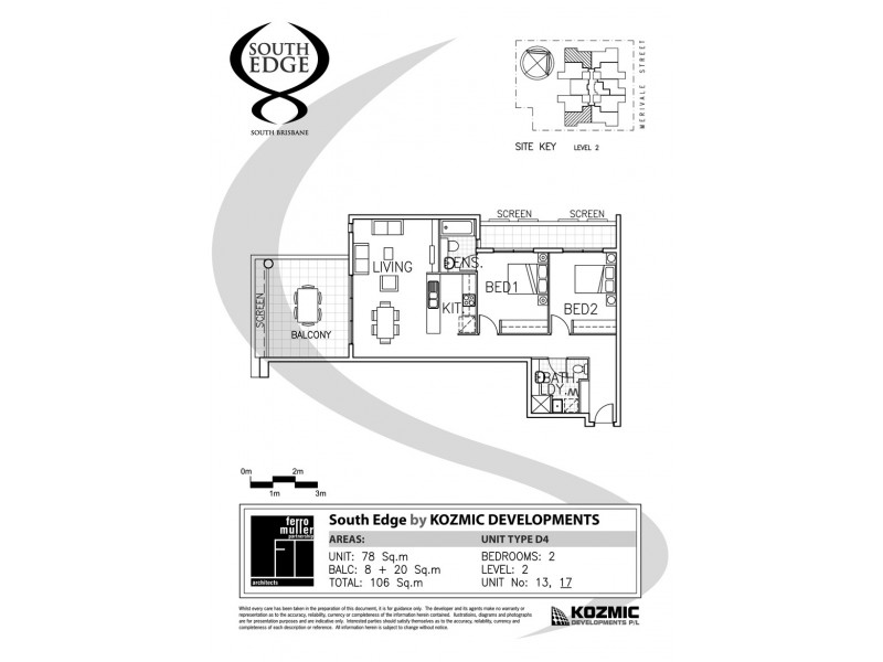 Unit 17/78 Merivale Street, South Brisbane QLD 4101 Floorplan