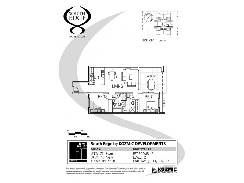 Unit 16/78 Merivale Street, South Brisbane QLD 4101 Floorplan
