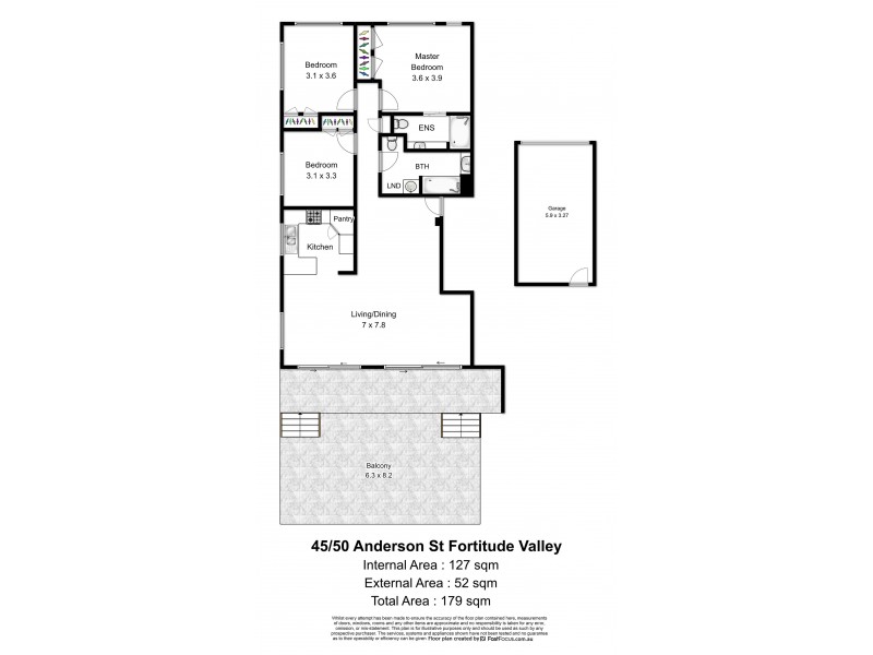 Unit 45/50 Anderson Street, Fortitude Valley QLD 4006 Floorplan