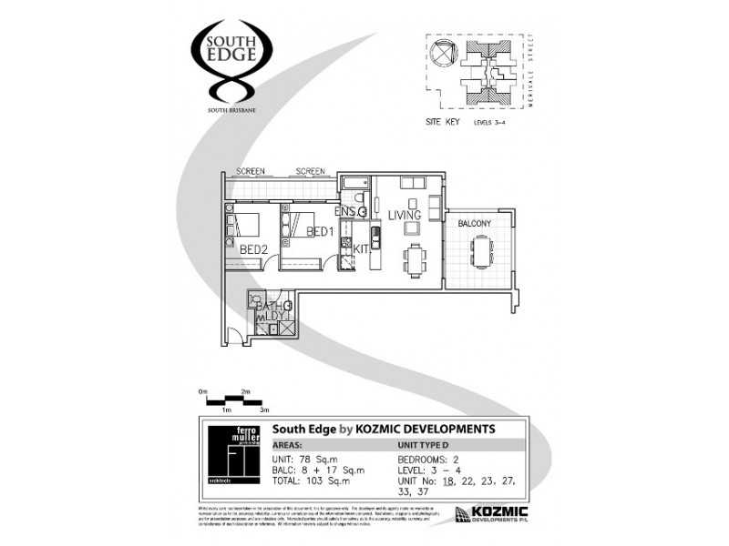 Unit 22/78 Merivale Street, South Brisbane QLD 4101 Floorplan