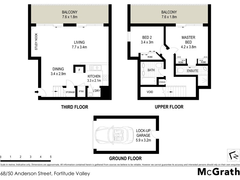 Unit 68/50 Anderson Street, Fortitude Valley QLD 4006 Floorplan