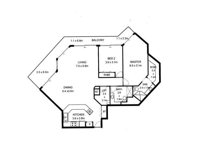 16/26 Lower River Terrace, South Brisbane QLD 4101 Floorplan