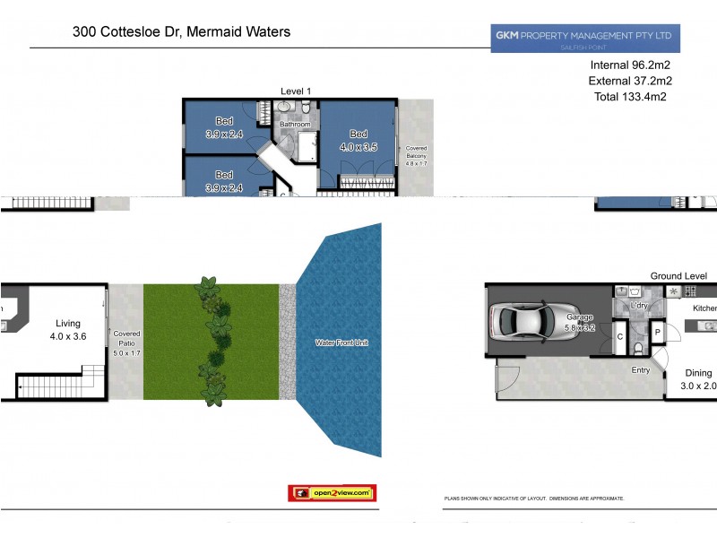 45/300 Cottesloe Drive, Mermaid Waters QLD 4218 Floorplan