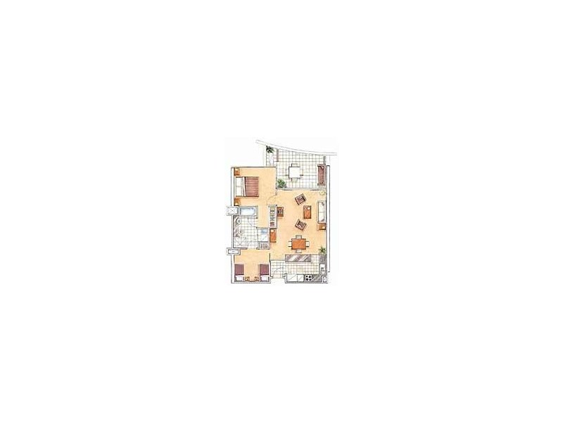 1110/360 Marine Parade, Labrador QLD 4215 Floorplan