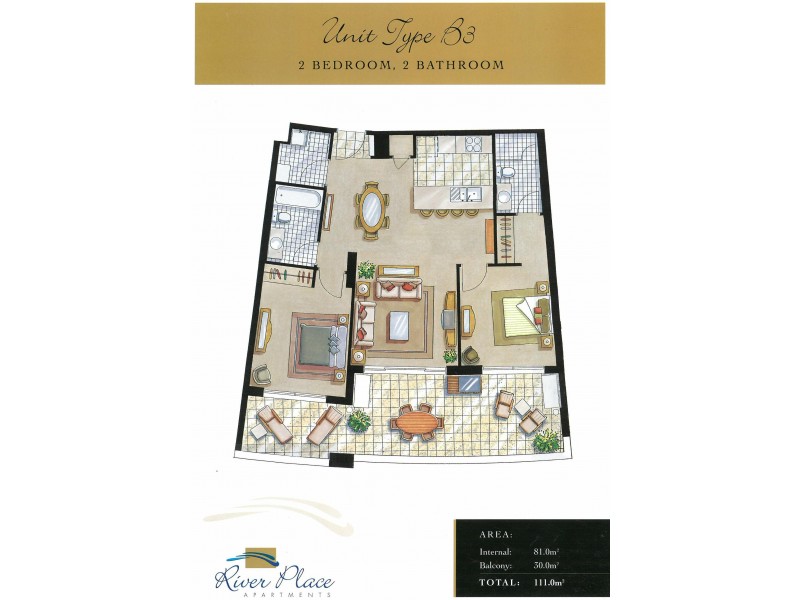 77/82 Boundary Street, Brisbane QLD 4000 Floorplan