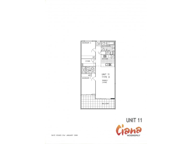 11/24 Allwood Street, Indooroopilly QLD 4068 Floorplan