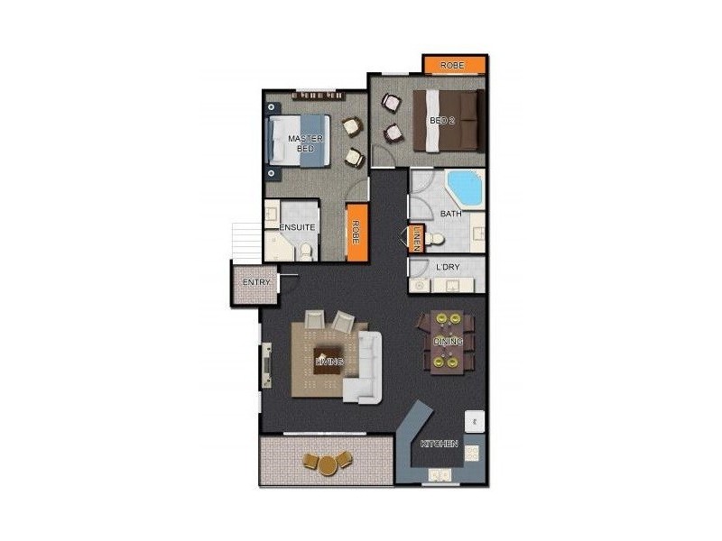 14/1-15 Robson St, Cairns City QLD 4870 Floorplan