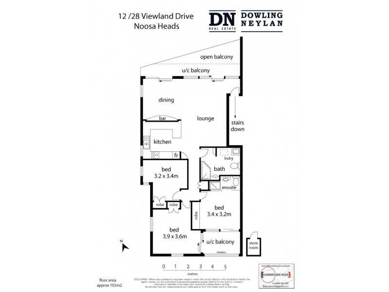 12/28 Viewland Drive, Noosa Heads QLD 4567 Floorplan