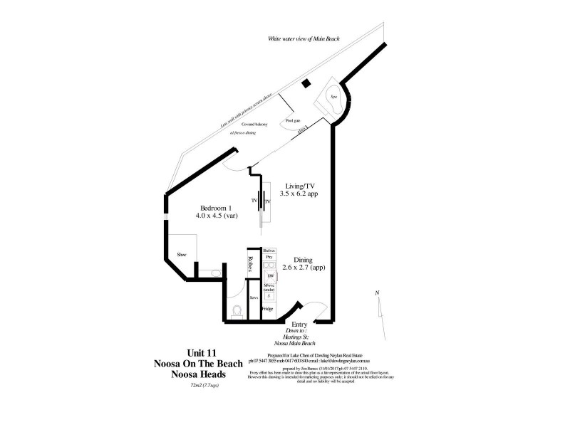 11/49 Hastings Street, Noosa Heads QLD 4567 Floorplan