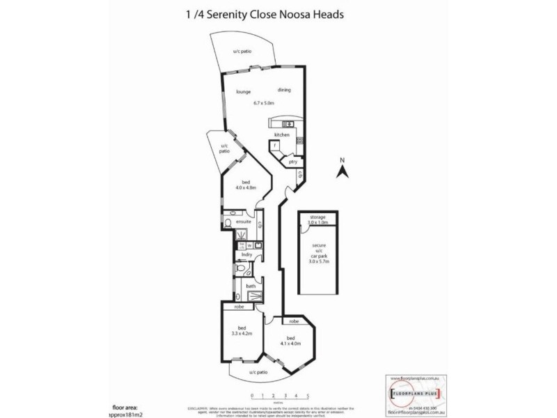 1/4 Serenity Close, Noosa Heads QLD 4567 Floorplan