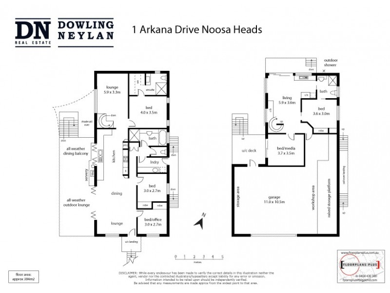 1 Arkana Drive, Noosa Heads QLD 4567 Floorplan