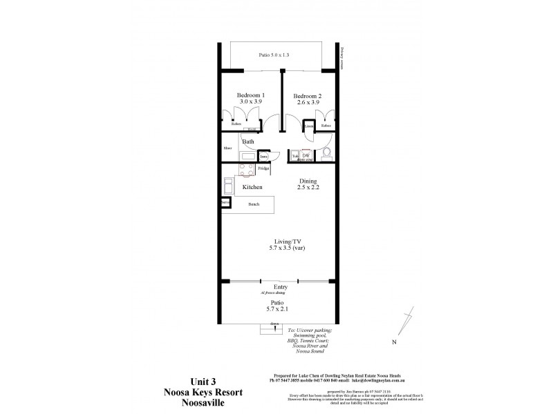Unit 3/164 Noosa Parade, Noosaville QLD 4566 Floorplan