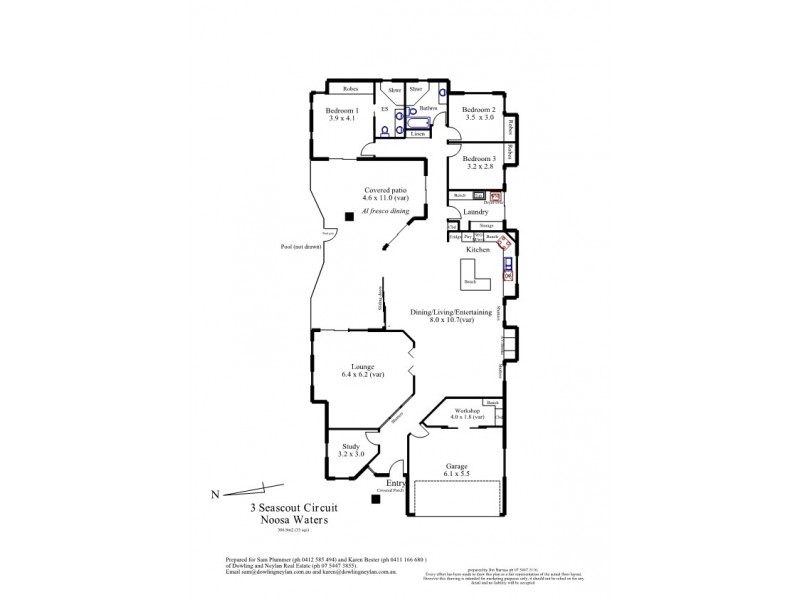 3 Seascout Circuit, Noosa Waters QLD 4566 Floorplan