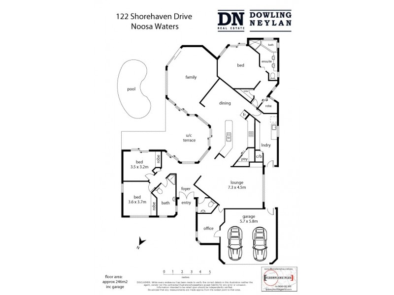 122 Shorehaven Drive, Noosa Waters QLD 4566 Floorplan