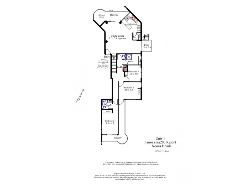 1/70 Upper Hastings Street, Little Cove QLD 4567 Floorplan