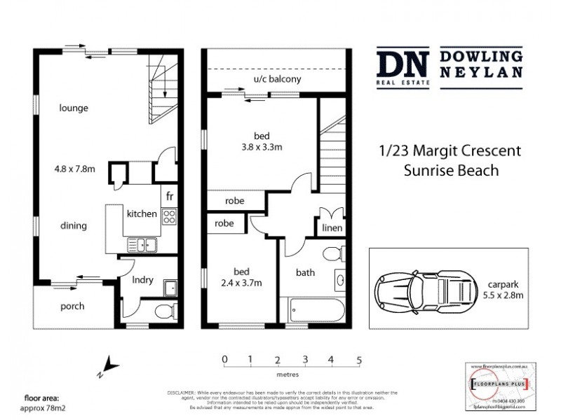 1/23 Margit Crescent, Sunrise Beach QLD 4567 Floorplan