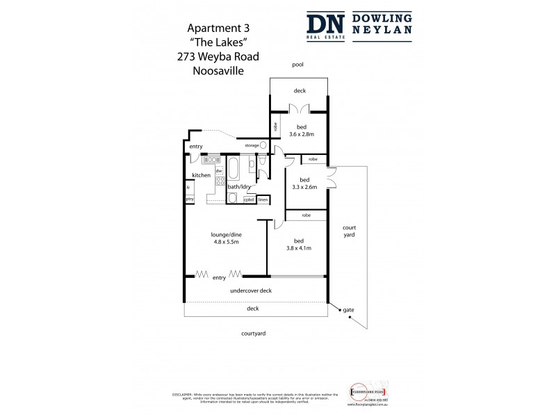 3/273 Weyba Road, Noosaville QLD 4566 Floorplan