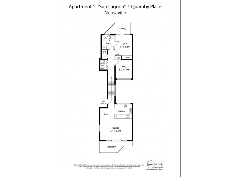 1/1 Quamby Place, Noosa Heads QLD 4567 Floorplan