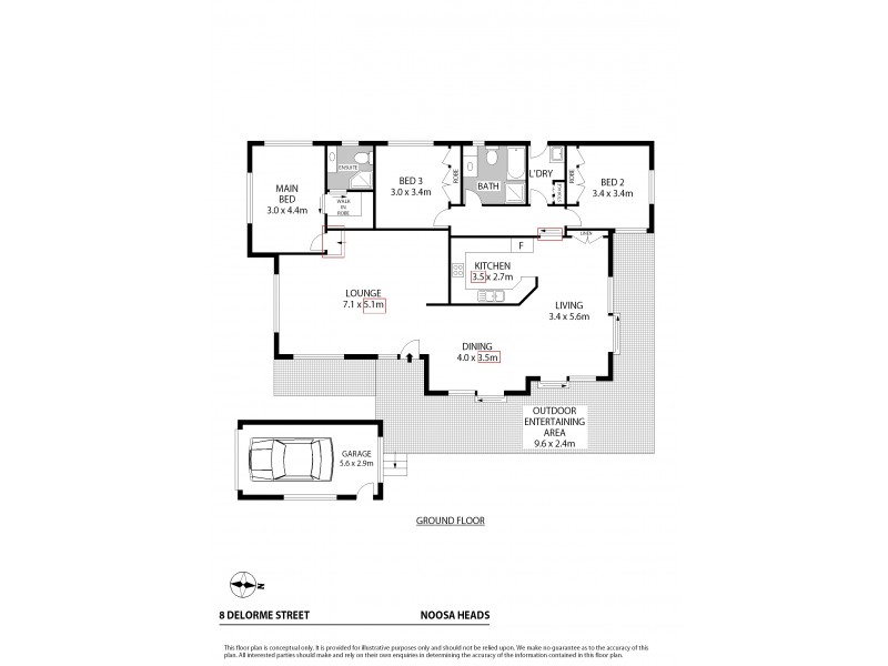 8  Delorme Street, Noosa Heads QLD 4567 Floorplan