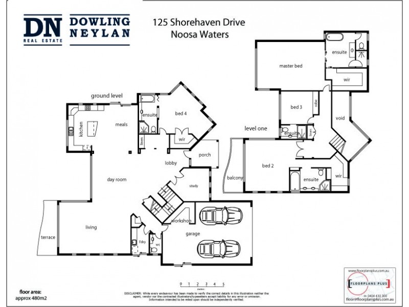 125 Shorehaven Drive, Noosa Waters QLD 4566 Floorplan