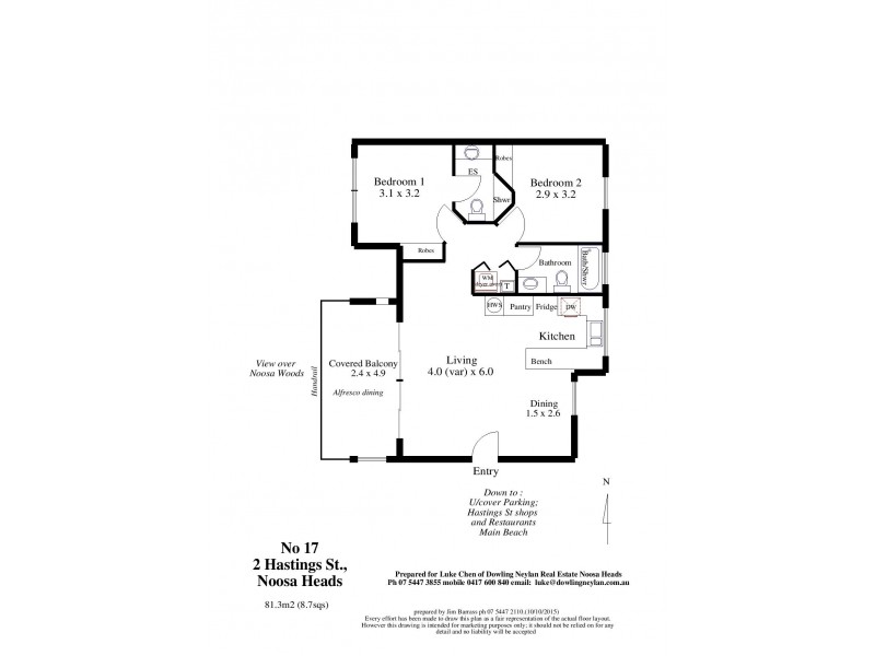 17/2 Hastings Street, Noosa Heads QLD 4567 Floorplan