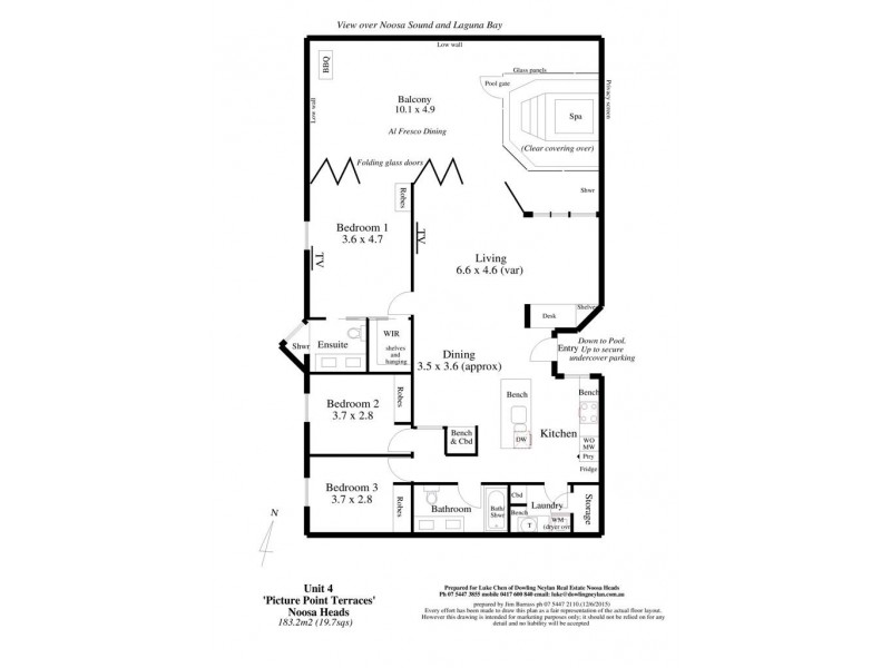 4/47 Picture Point Crescent, Noosa Heads QLD 4567 Floorplan