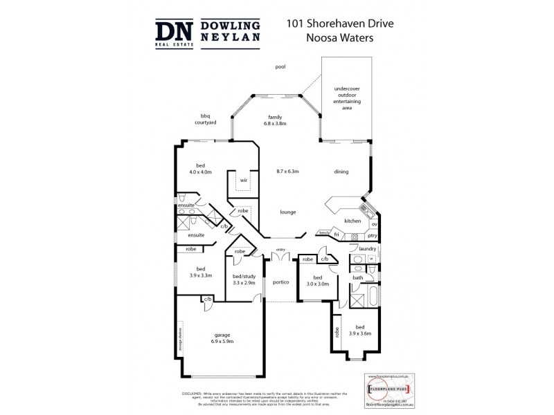 101 Shorehaven Drive, Noosa Waters QLD 4566 Floorplan