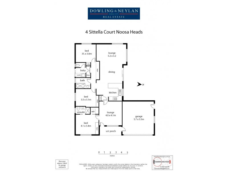 4 Sittella Court, Noosa Heads QLD 4567 Floorplan