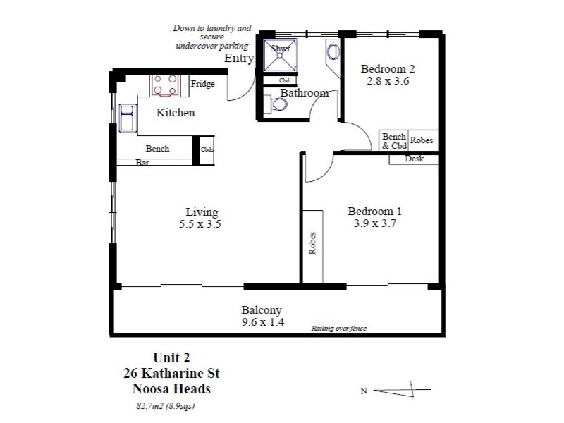 2/26 Katharina Street, Noosa Heads QLD 4567 Floorplan