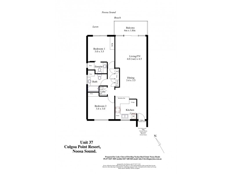 37/5 Quamby Place, Noosa Heads QLD 4567 Floorplan