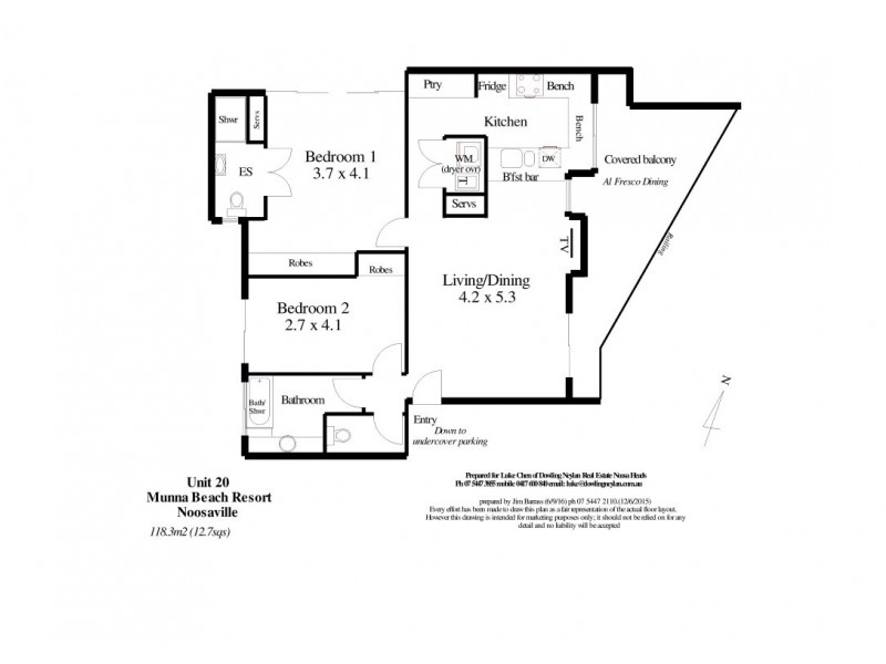 20/291 Gympie Terrace, Noosaville QLD 4566 Floorplan