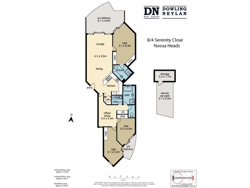 8/4 Serenity Close, Noosa Heads QLD 4567 Floorplan