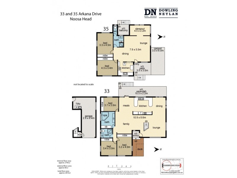 33 & 35 Arkana Drive, Noosa Heads QLD 4567 Floorplan
