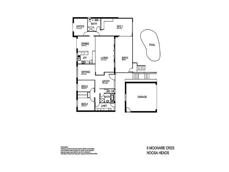 8 Moonare Crescent, Noosa Heads QLD 4567 Floorplan