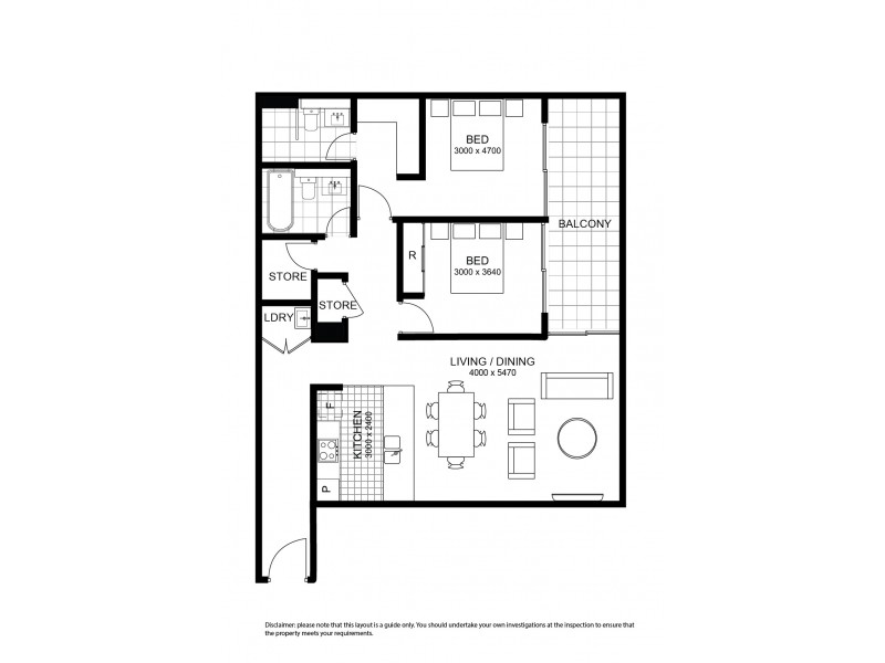 306/14-18 Auburn Street, Wollongong NSW 2500 Floorplan