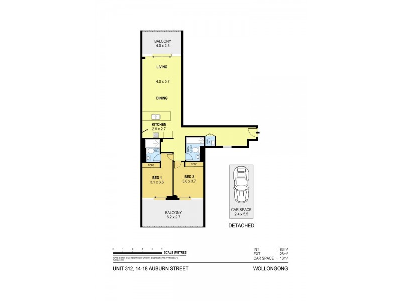 3.12/14-18 Auburn Street, Wollongong NSW 2500 Floorplan