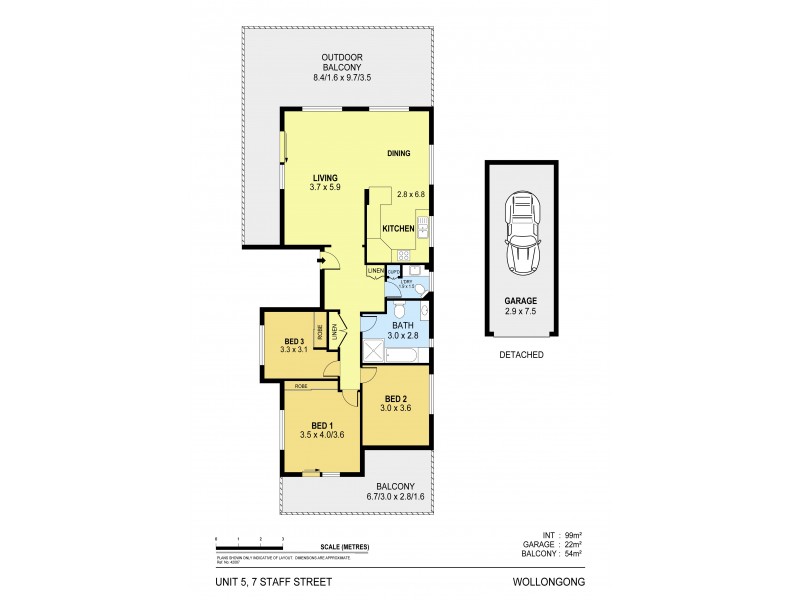 5/7 Staff Street, Wollongong NSW 2500 Floorplan