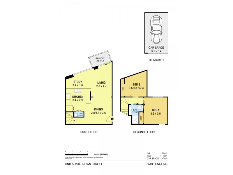 5/290 Crown Street, Wollongong NSW 2500 Floorplan