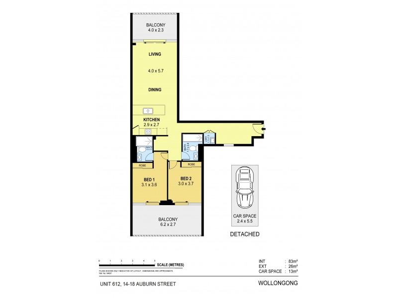 6.12/14-18 Auburn Street, Wollongong NSW 2500 Floorplan