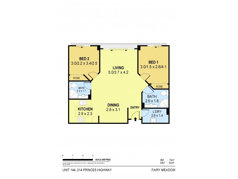 144/214 Princes Highway, Fairy Meadow NSW 2519 Floorplan