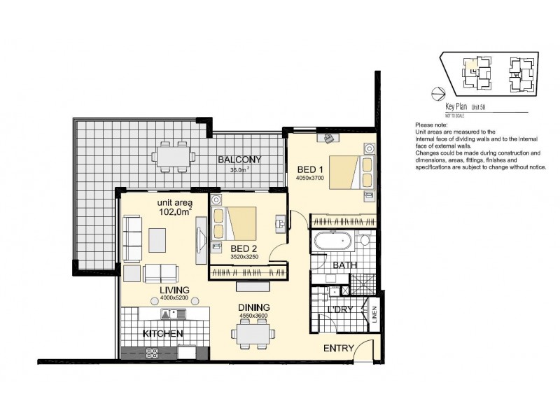 50/3-15  Belmore Street, Wollongong NSW 2500 Floorplan
