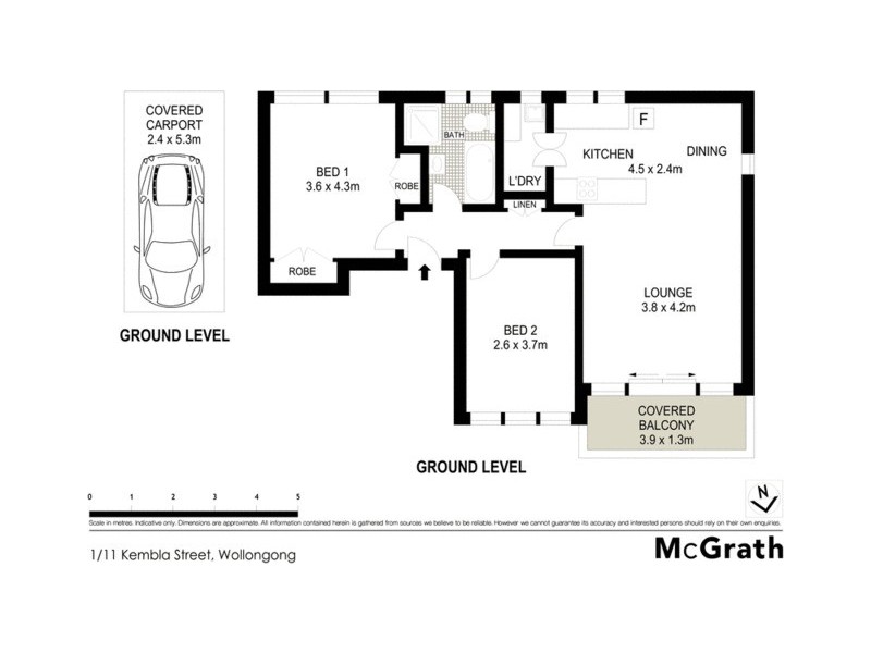 1/11 Kembla Street, Wollongong NSW 2500 Floorplan