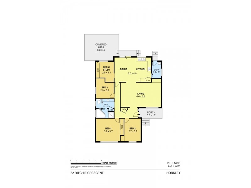 32 Ritchie Crescent, Horsley NSW 2530 Floorplan