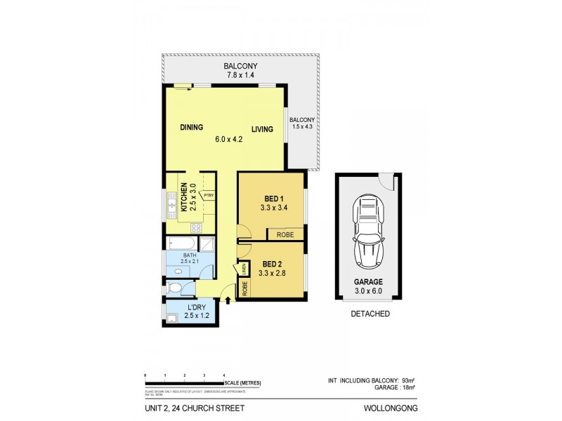 2/24  Church Street, Wollongong NSW 2500 Floorplan