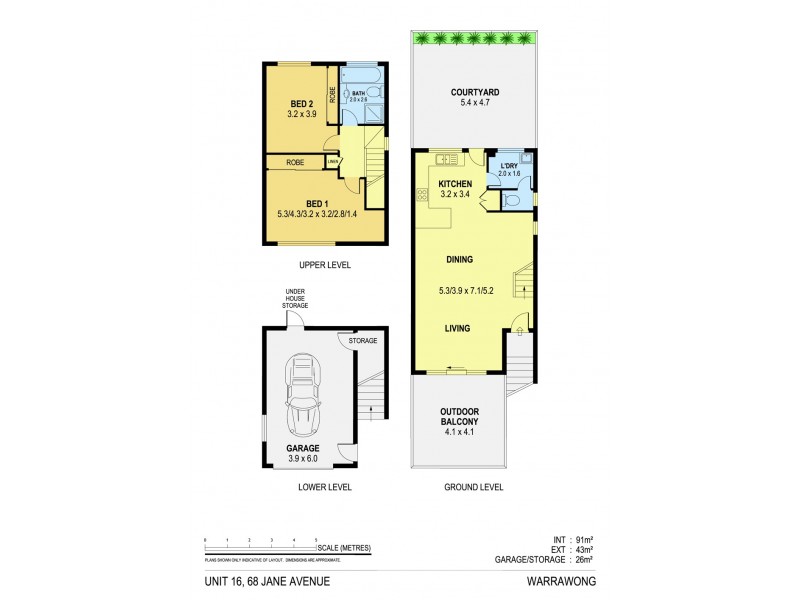 16/68 Jane Avenue, Warrawong NSW 2502 Floorplan