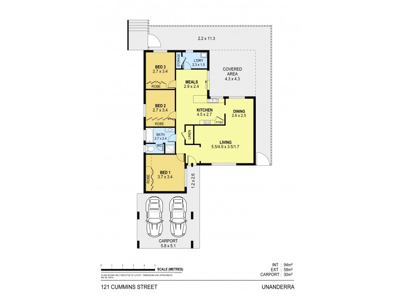 121 Cummins Street, Unanderra NSW 2526 Floorplan
