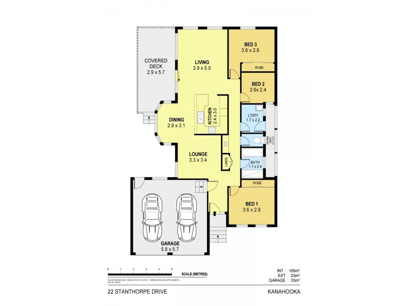 22 Stanthorpe Drive, Kanahooka NSW 2530 Floorplan