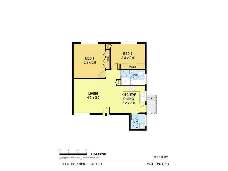 3/19 Campbell Street, Wollongong NSW 2500 Floorplan