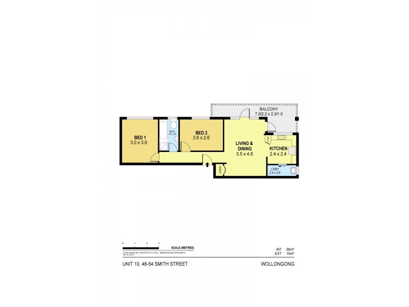 10 / 48-54 Smith Street, Wollongong NSW 2500 Floorplan